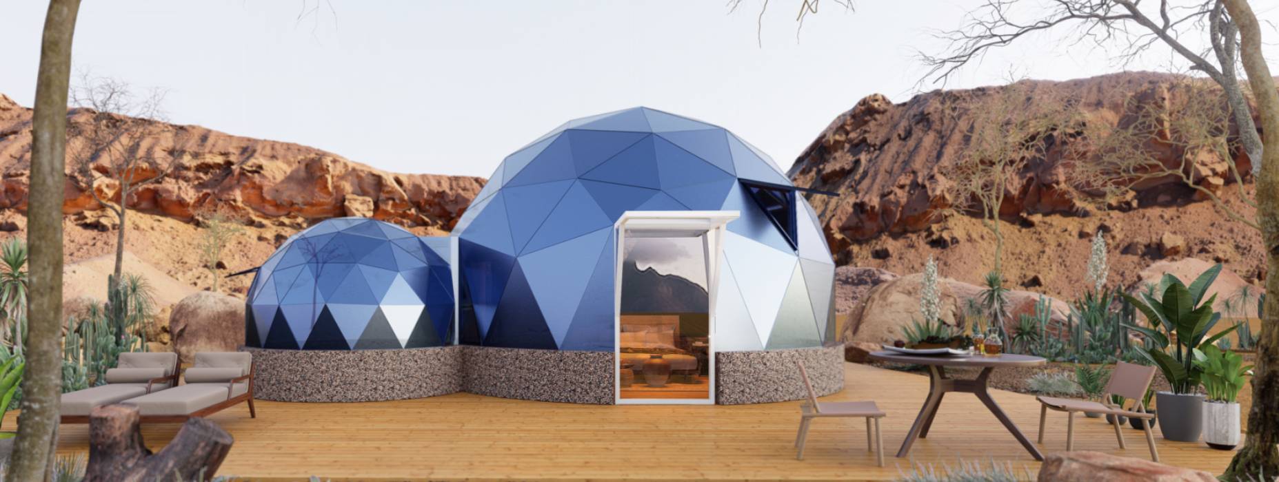 永济市球形智能光伏玻璃星空房